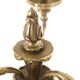 Pair of antique 6-arm bronze candelabras, 19th century