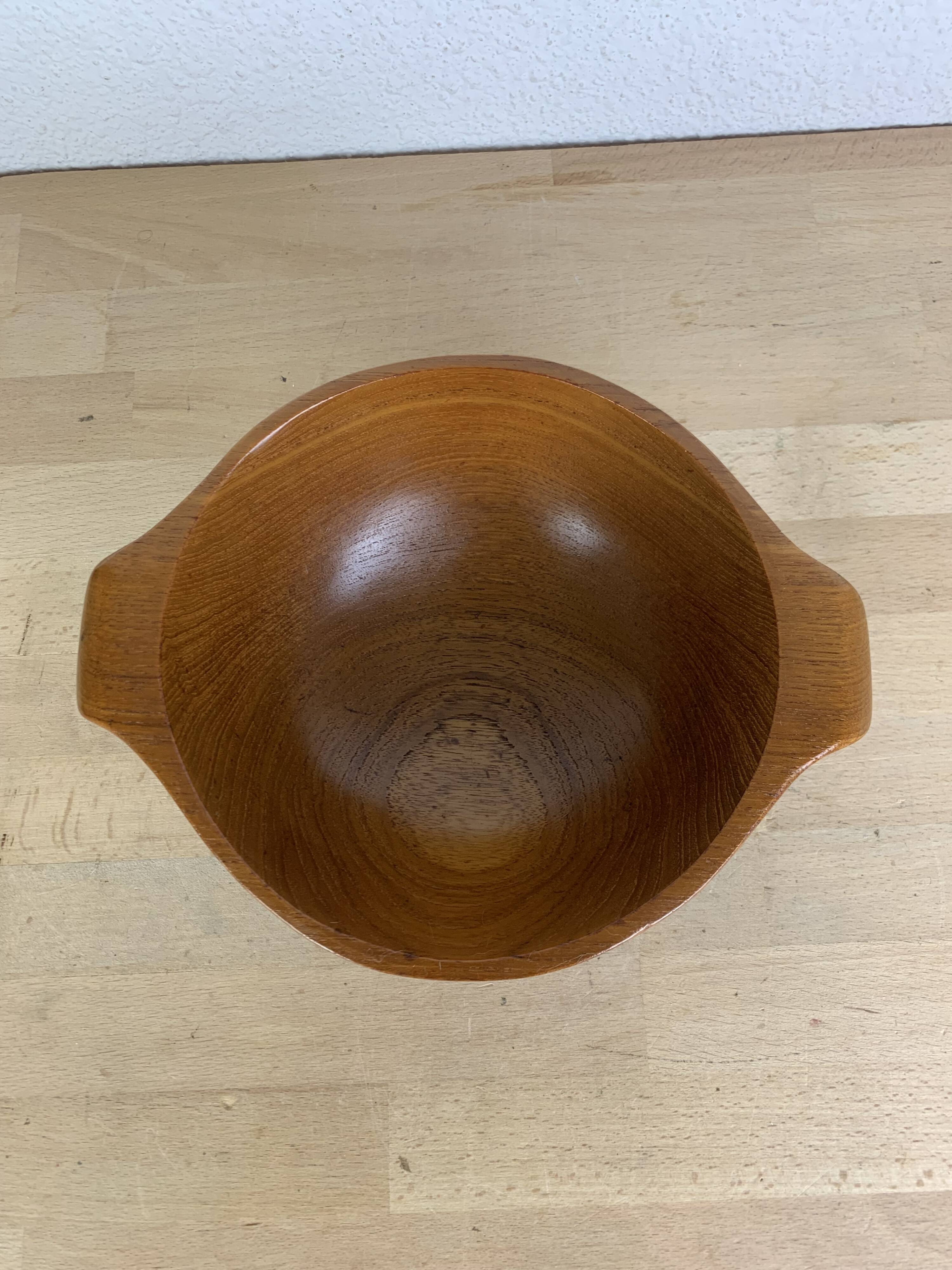 Danish teak fruit bowl, 1960s, Scandinavian style