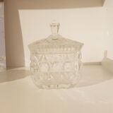 Crystal-style chiseled glass sugar