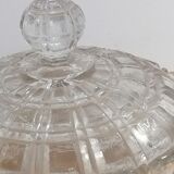 Sucrier ou bonbonnière en verre ancien