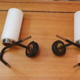 Pair of Arlus Lunel wall lights, 1960