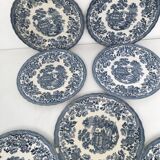 7 assietes plates churchill/myott meakin vintage