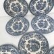 7 vintage Churchill/Myott Meakin flat assietes