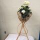 Porte plante en rotin et bambou vintage 1960