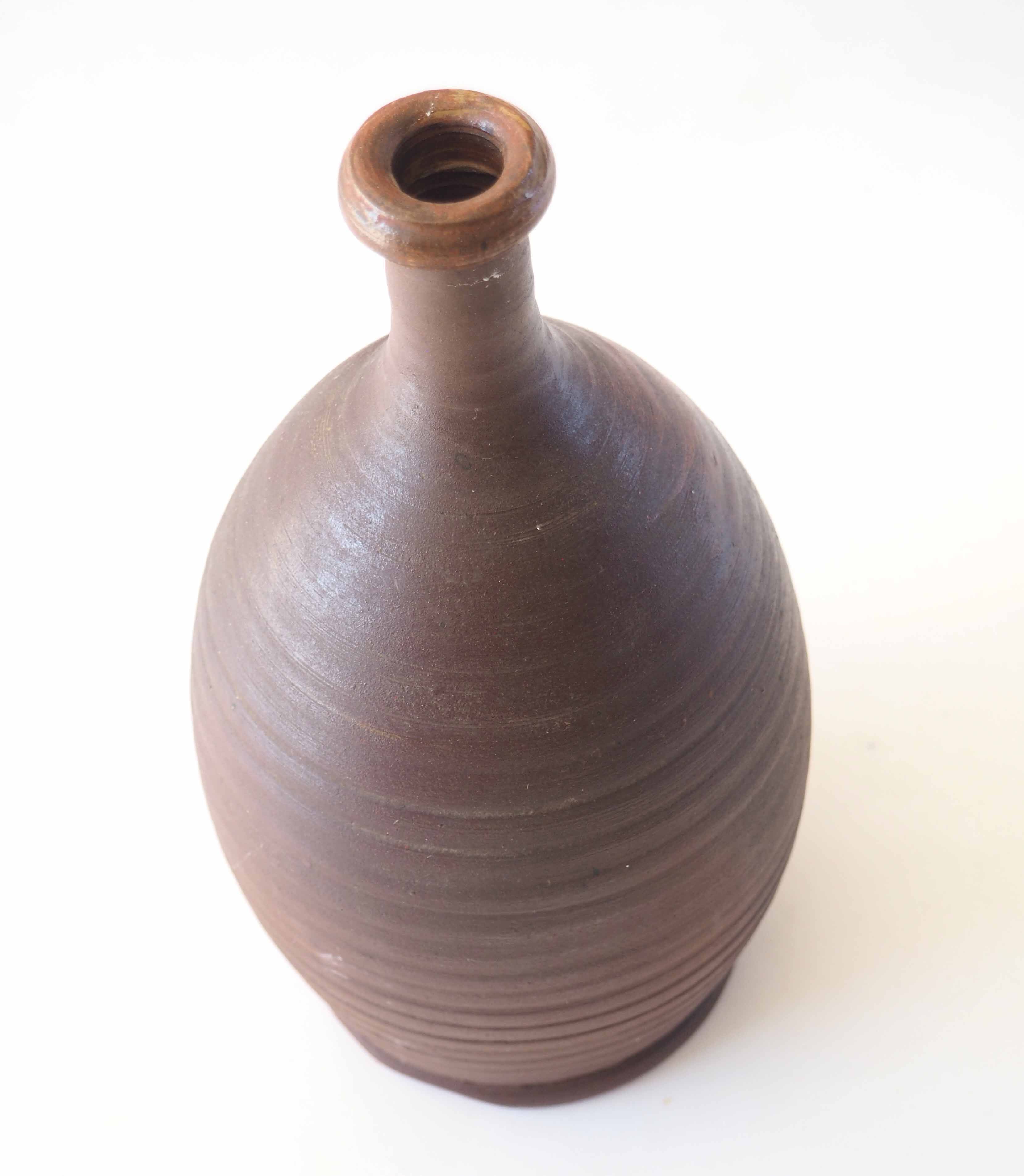 Raw terracotta vase