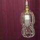 Suspension with 3 transparent bubble glass globes.