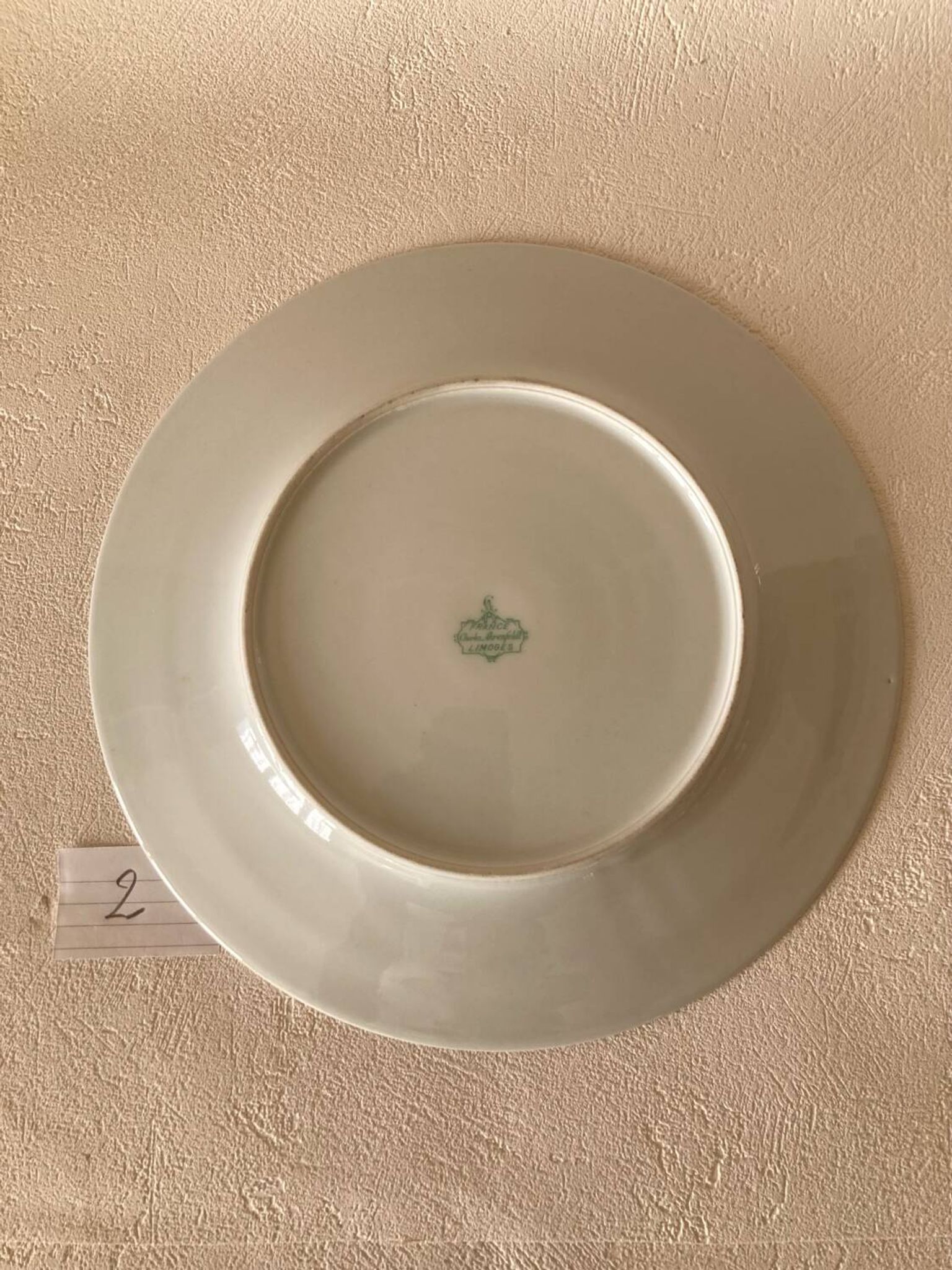 2 Large Presentation Plates “Tree of India” Decor Charles Ahrenfeldt