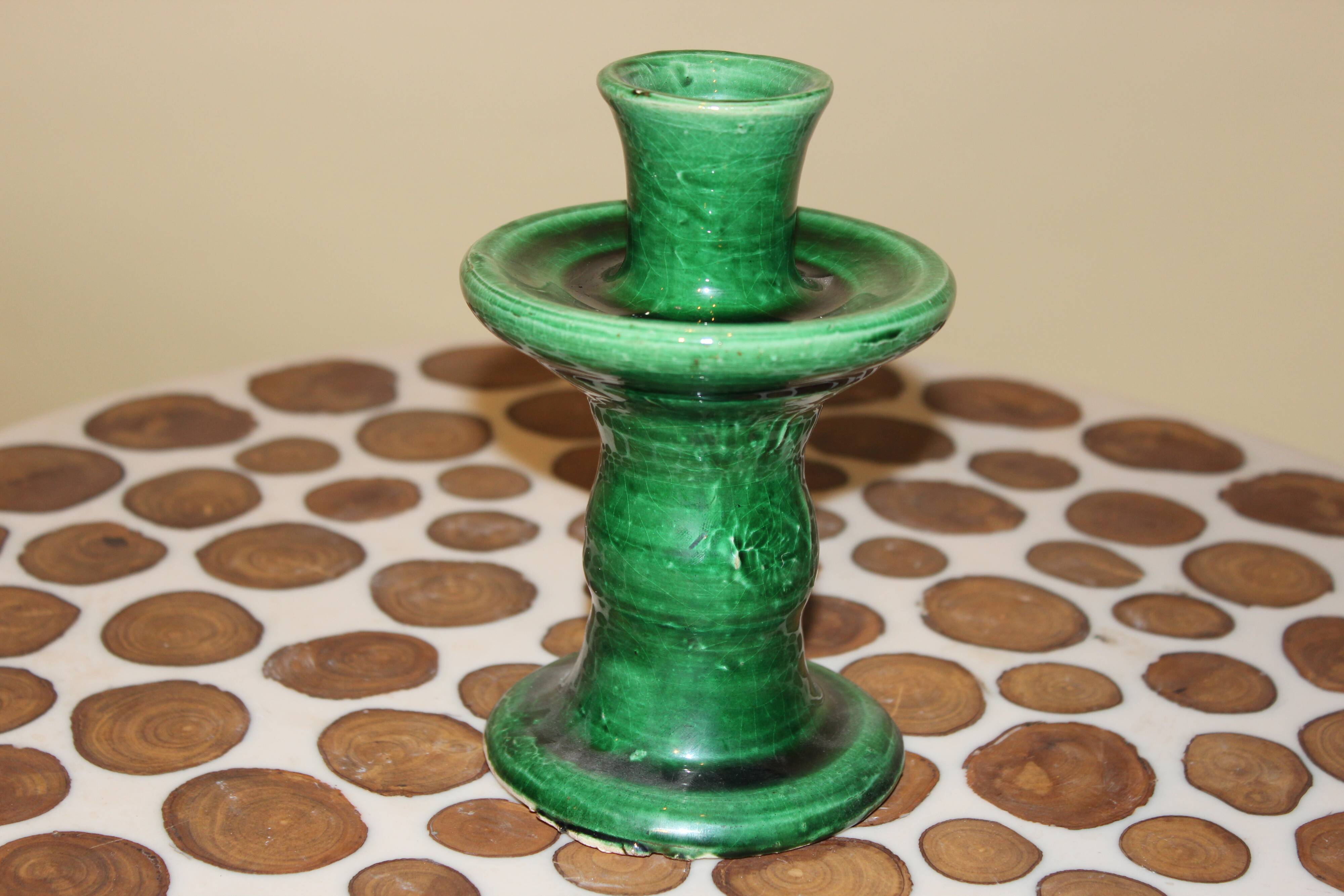 Tamgroute pottery candle holder