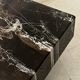 Rectangular coffee table in marble resin, design from around 1970.