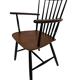 Chaise de bar vintage avec accoudoirs Billund Traevarefabrik Denmark Design
