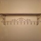 Coat and hat rack in iron
