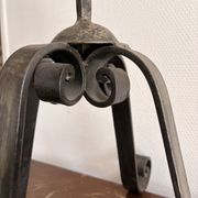 Candelabrum Chandelier Candle Holder Three Arms Light Wrought Iron 1940 Gothic