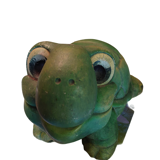 Green turtle in concrete