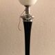 Antique albalite opaline glass pendant