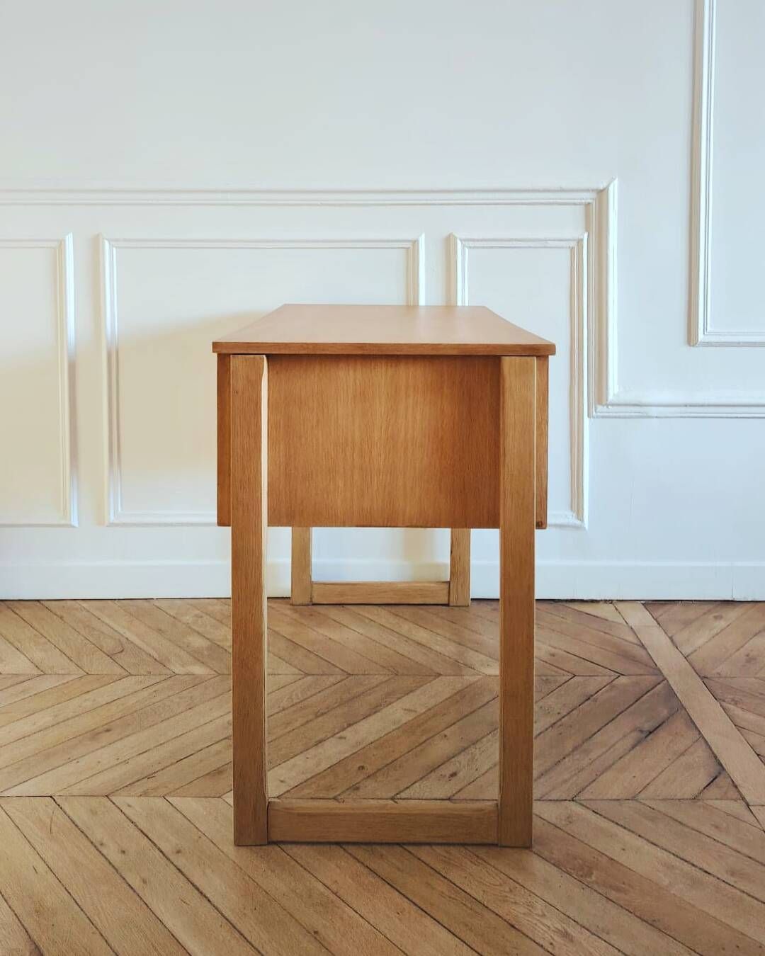 Renovated vintage desk, Scandinavian style, 1960s-70s.
