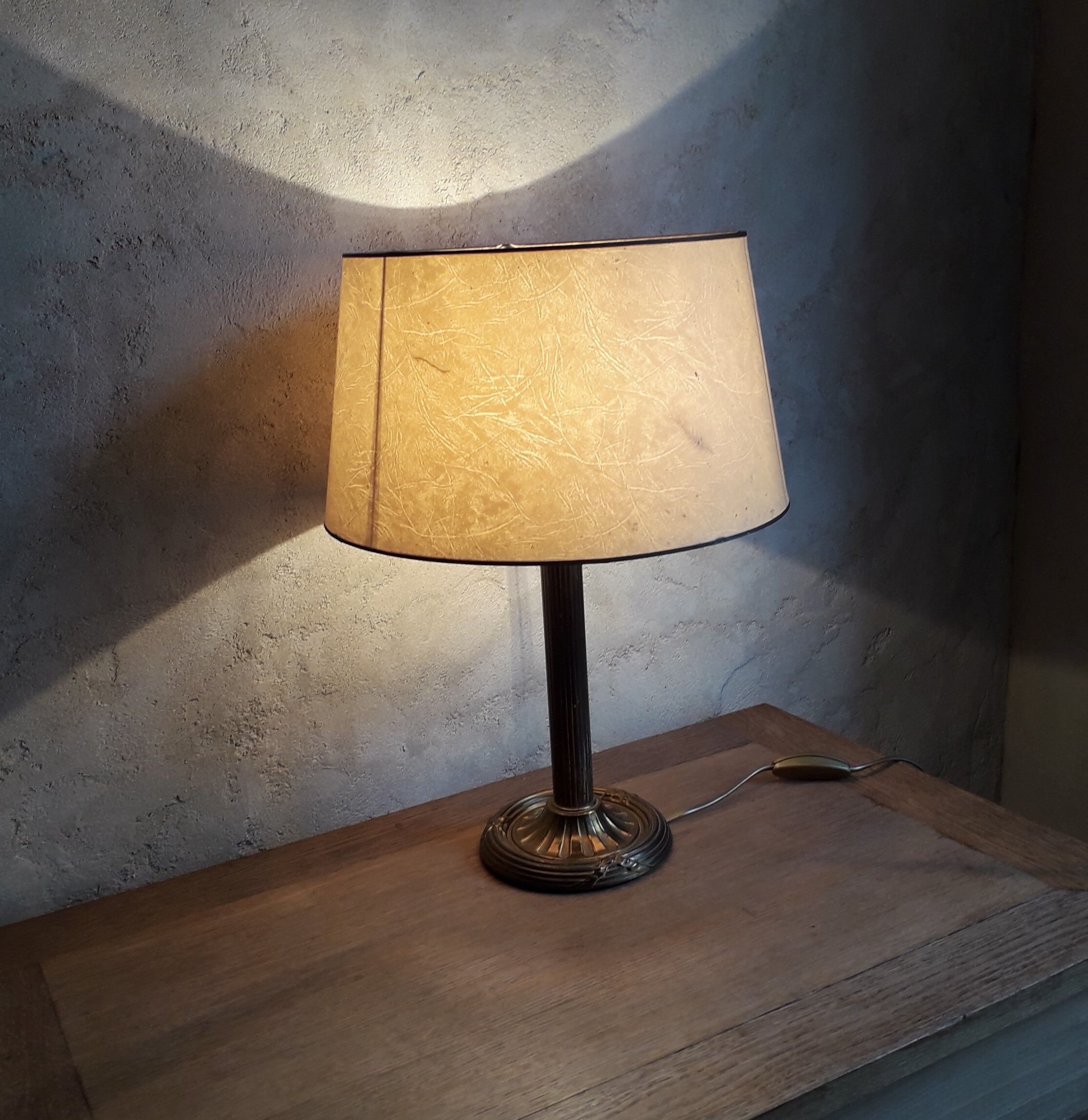Old brass lamp