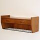 Wall bedside or vintage Scandinavian teak floor 1960