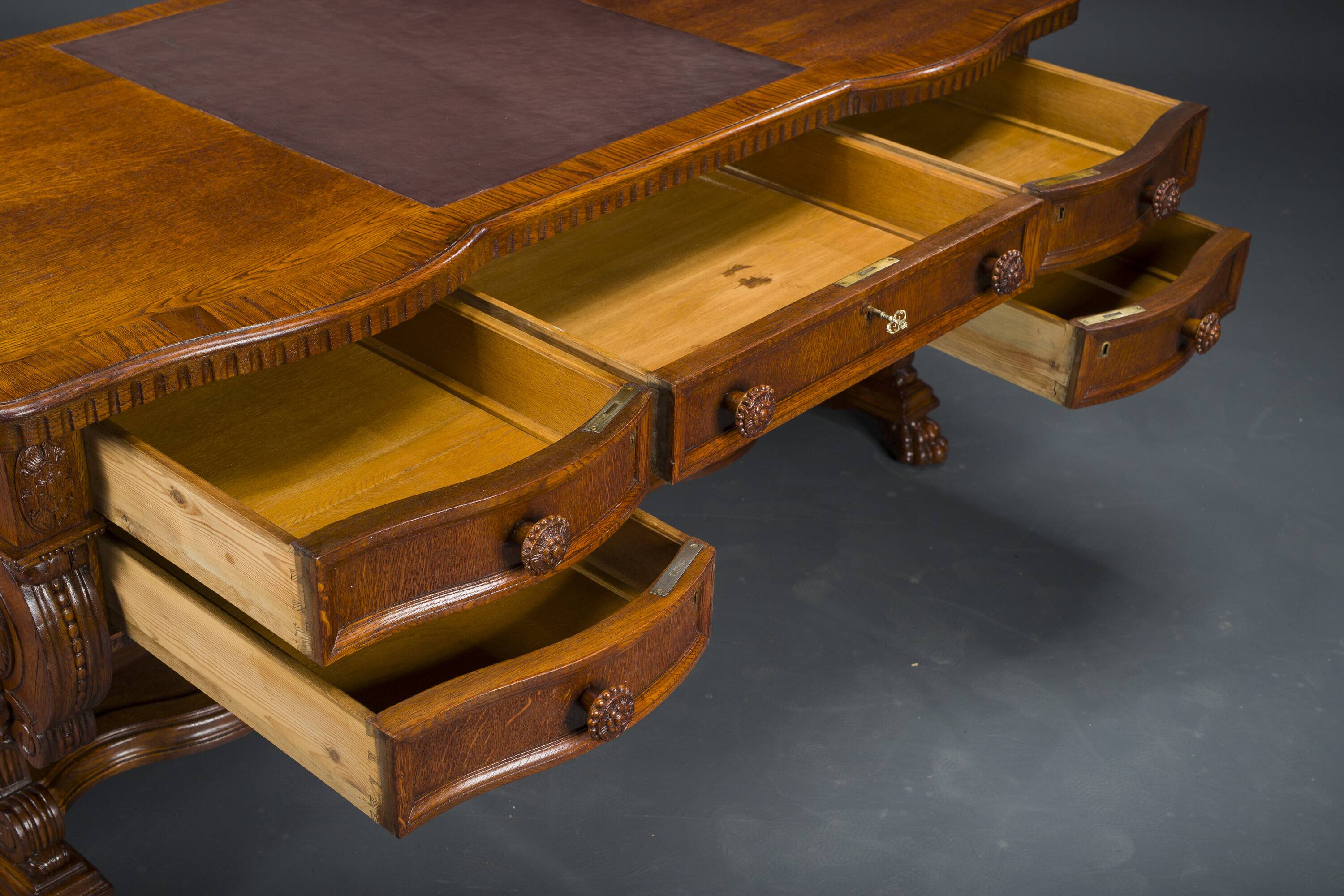 Vintage Neo-Renaissance Desk, 1920s