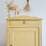 Antique Parisian sideboard in patinated ochre