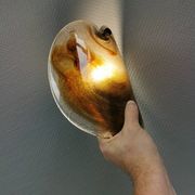 Glass wall lamps, by Per Lutken for Holmegaard Denmark in the late 70s