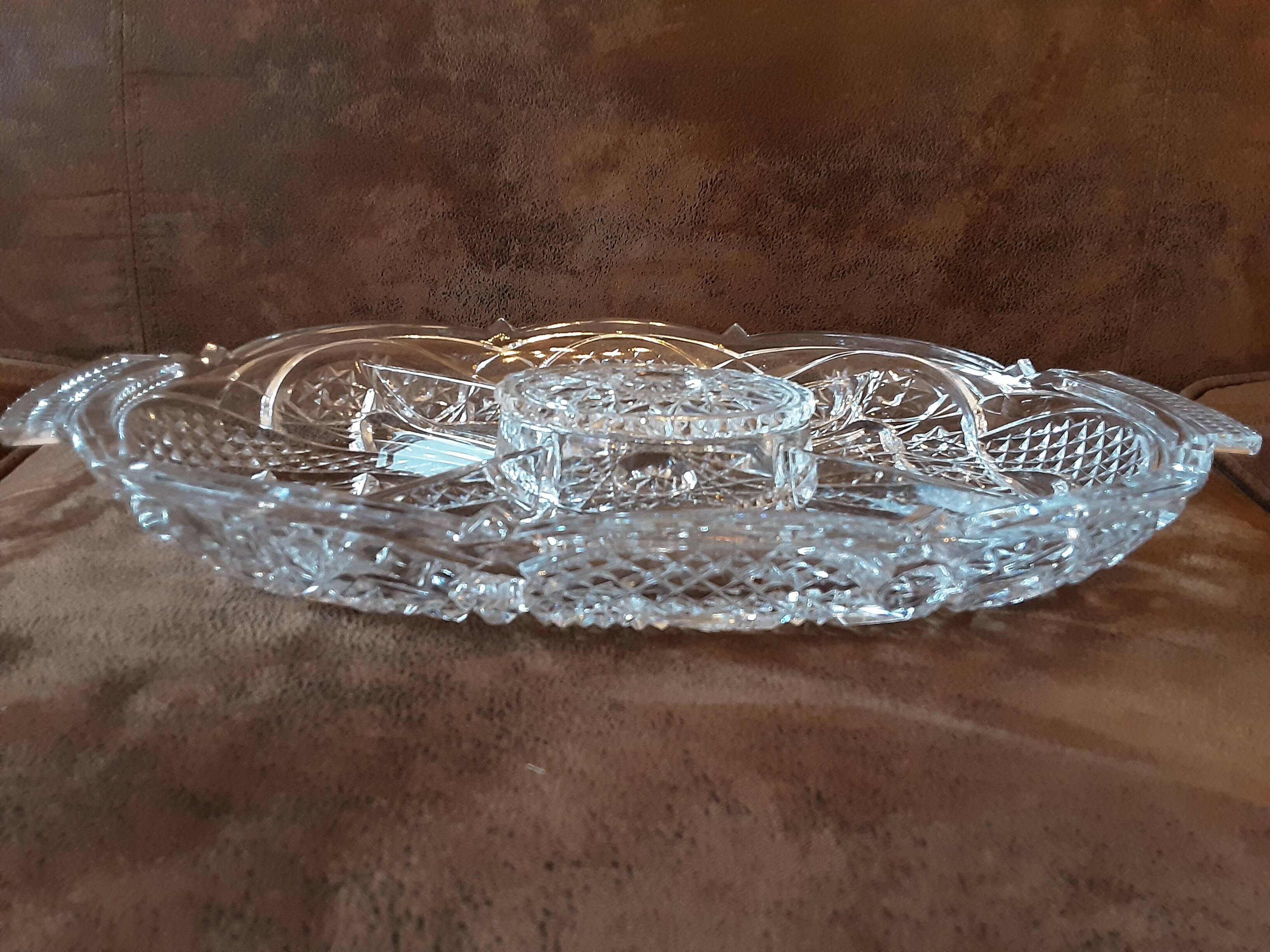 Plat compartiments  verre