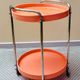 Vintage orange bar cart
