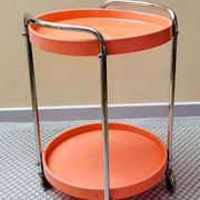 Desserte, chariot bar orange vintage