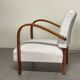 Pair of Art Deco Armchairs in Curved Wood, Italian Manufacture, 1930s - 1940s