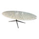 Large oval dining table Florence Knoll marble top L 2