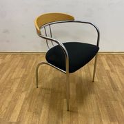 Ensemble de salle à manger, milieu du siècle, cadre en tube de chrome, années 1970