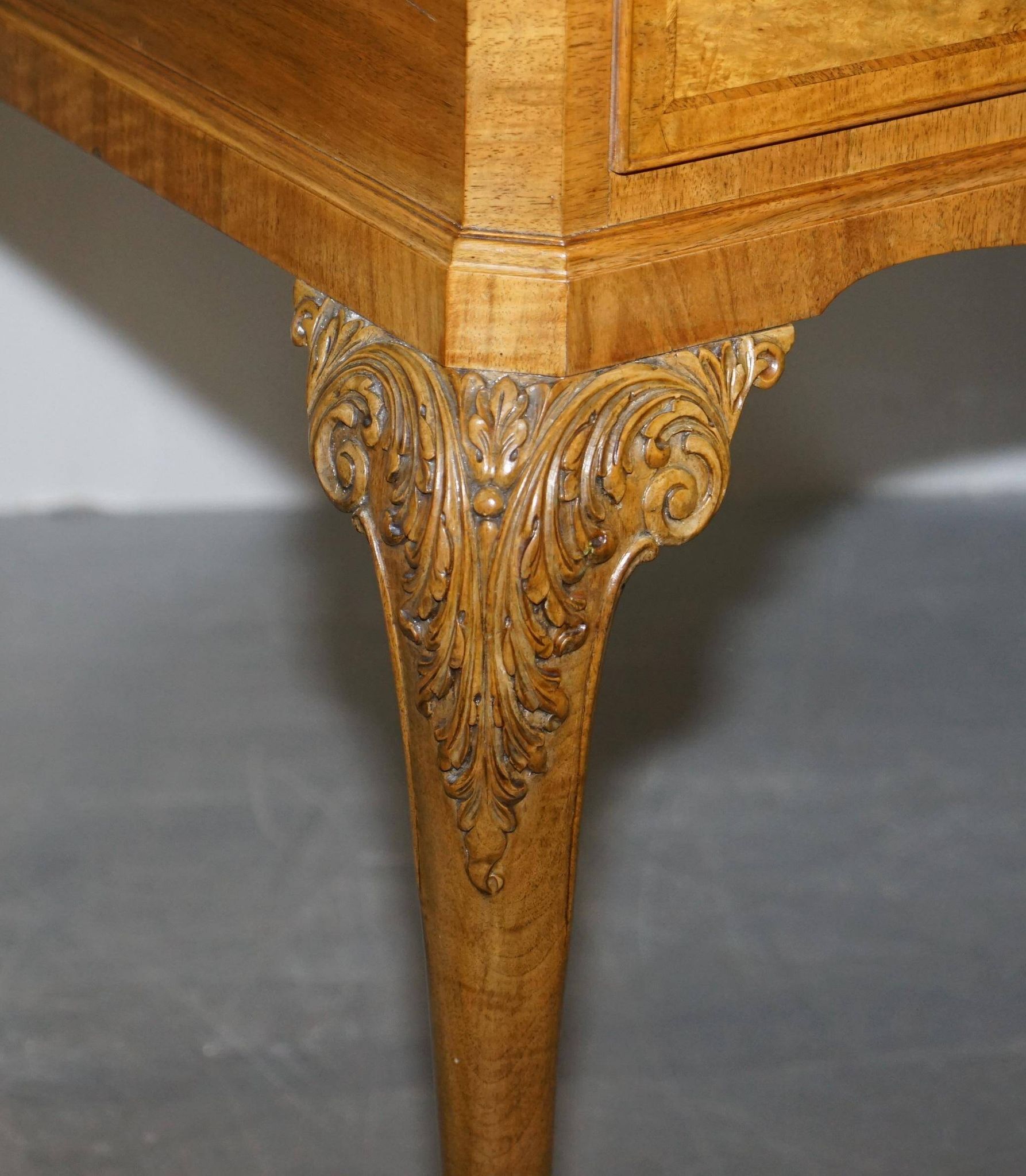 Console Burr Walnut Art Deco Denby & Spinks Breakfront