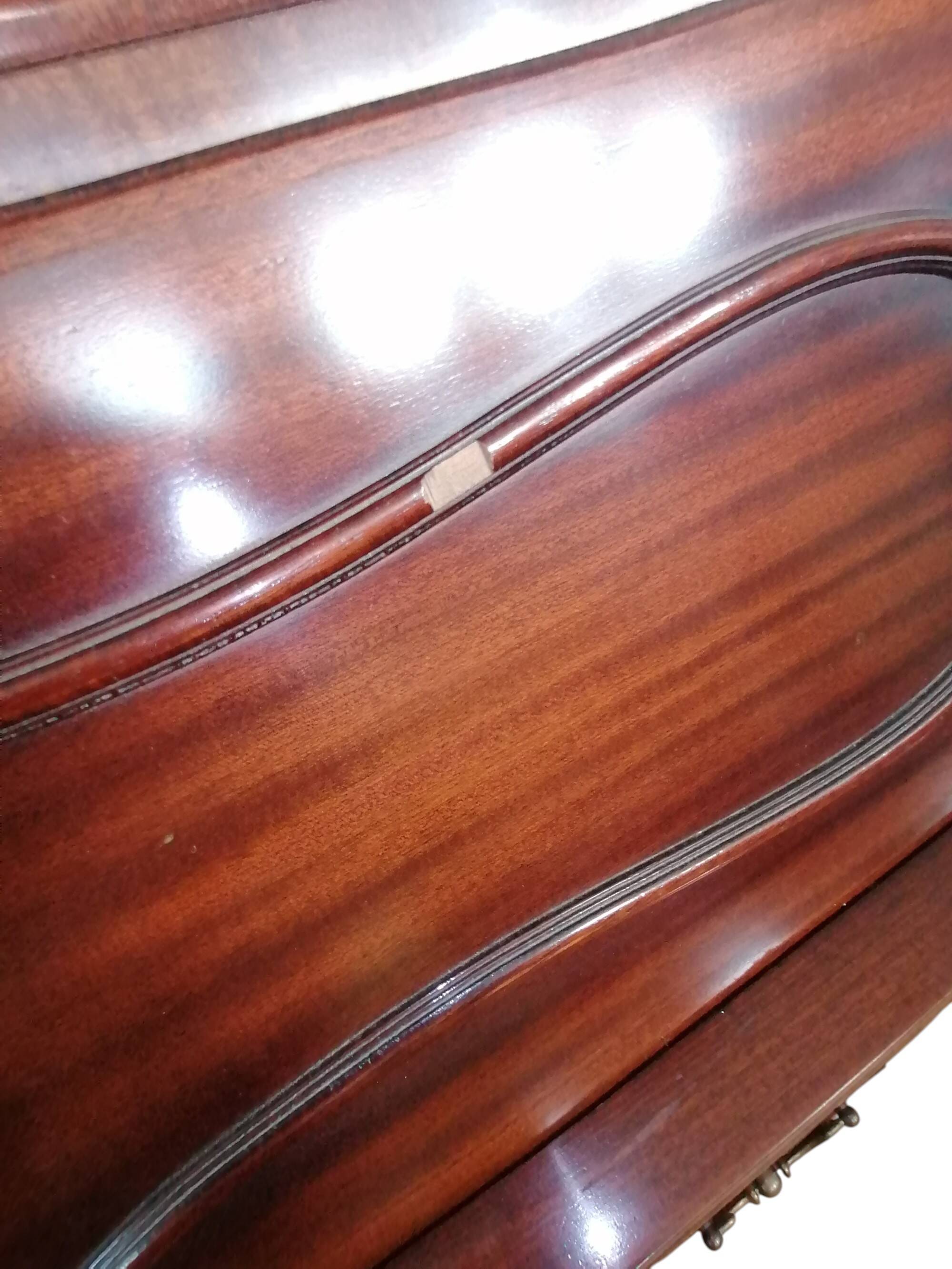 Trumeau (secretary desk) vintage con vetrina, anni 50