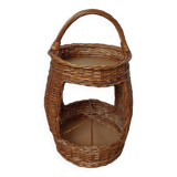 Wicker bottle holder bar
