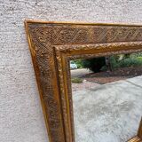 Gold gilded wood style mirror