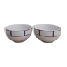 Set of 2 basque porcelain bowls