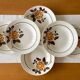 6 old earthenware soup plates from Saint-Amand (North)
