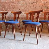 Set of 6 bistro chairs 1970