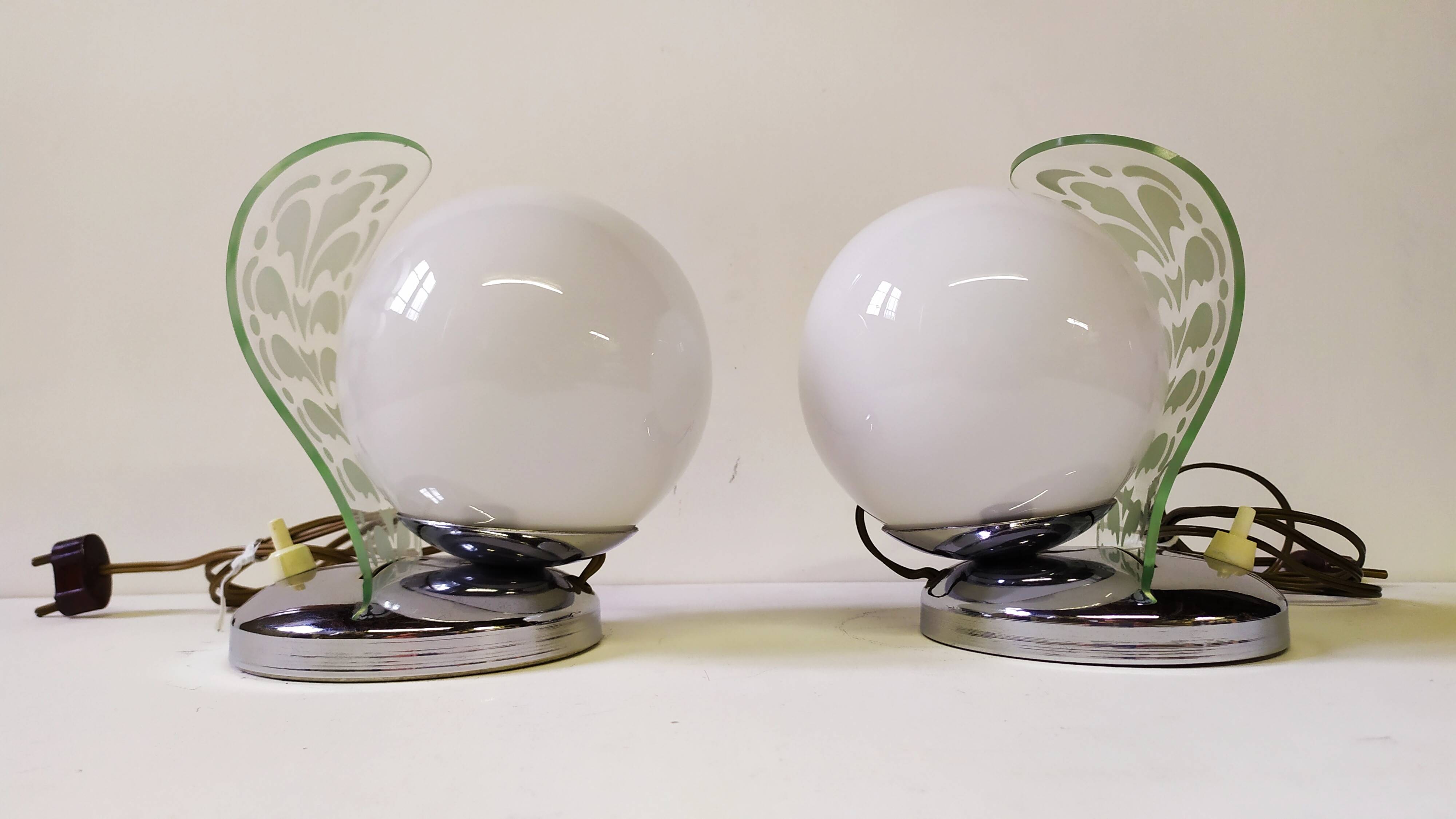 Art Deco Table Lamps, set of 2, 1920.