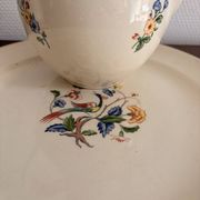 Tea Service Café Courtoisie Keramis Boch Louvière Art Deco Phoenix Bird