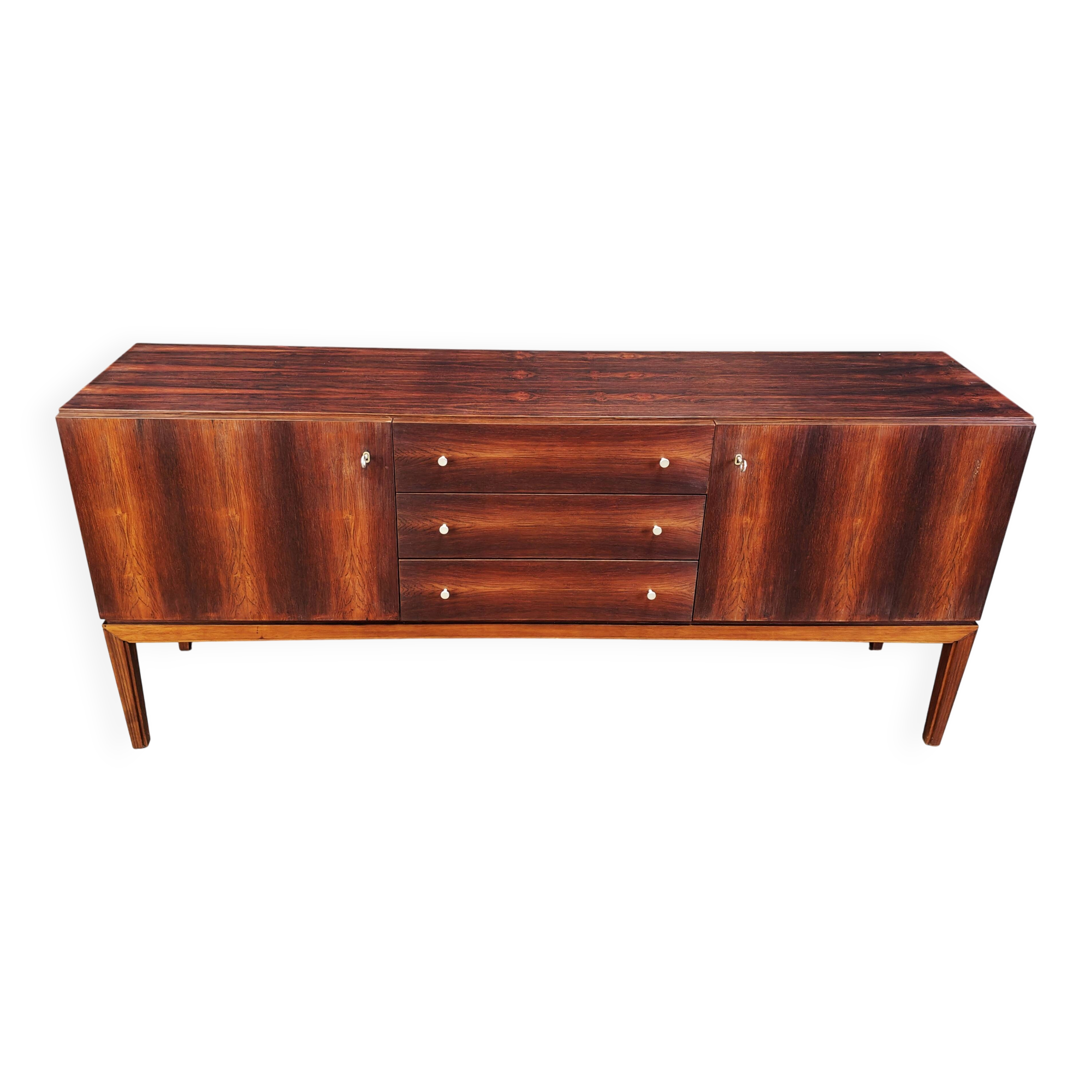 Enfilade en placage de palissandre, années 1960