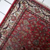 Tapis persan vintage fait main, Hamadan usé, 128 cm x 189 cm, années 1950.