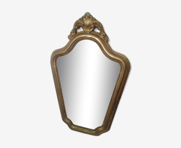 Miroir doré 25x39cm