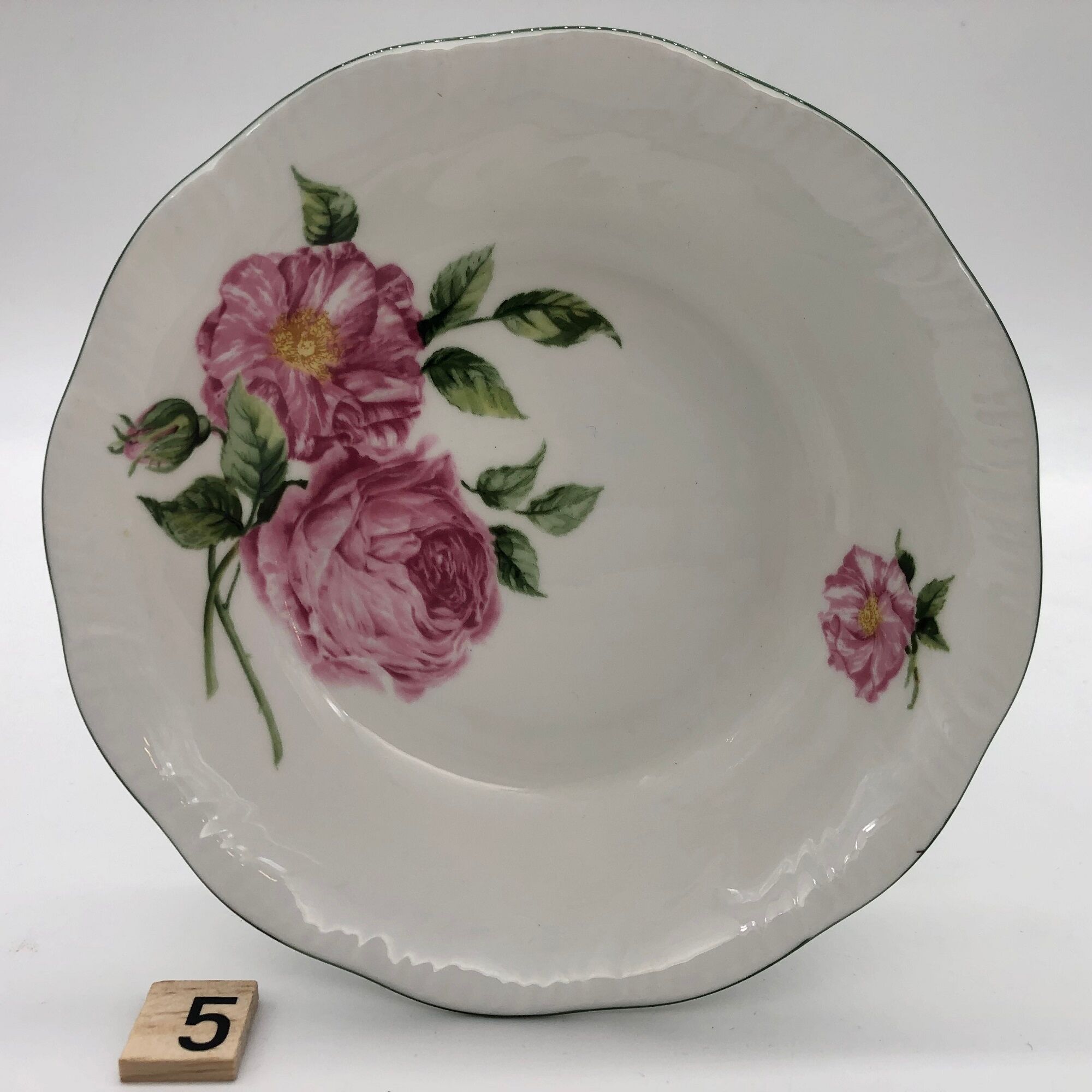 6 dessert & ice bowls with serving dish "the national trust – england"