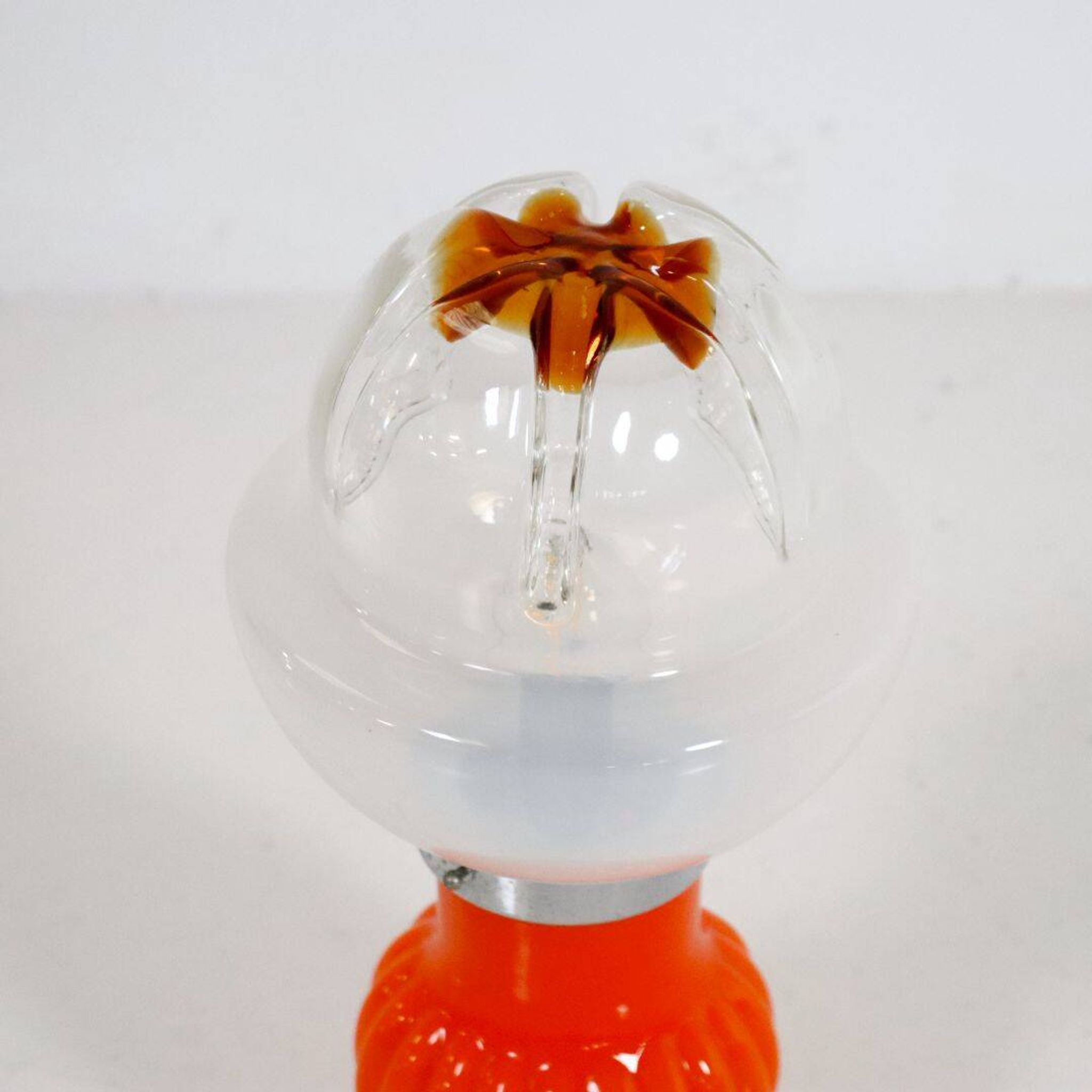 Space Age Italian Glass Table Lamp
