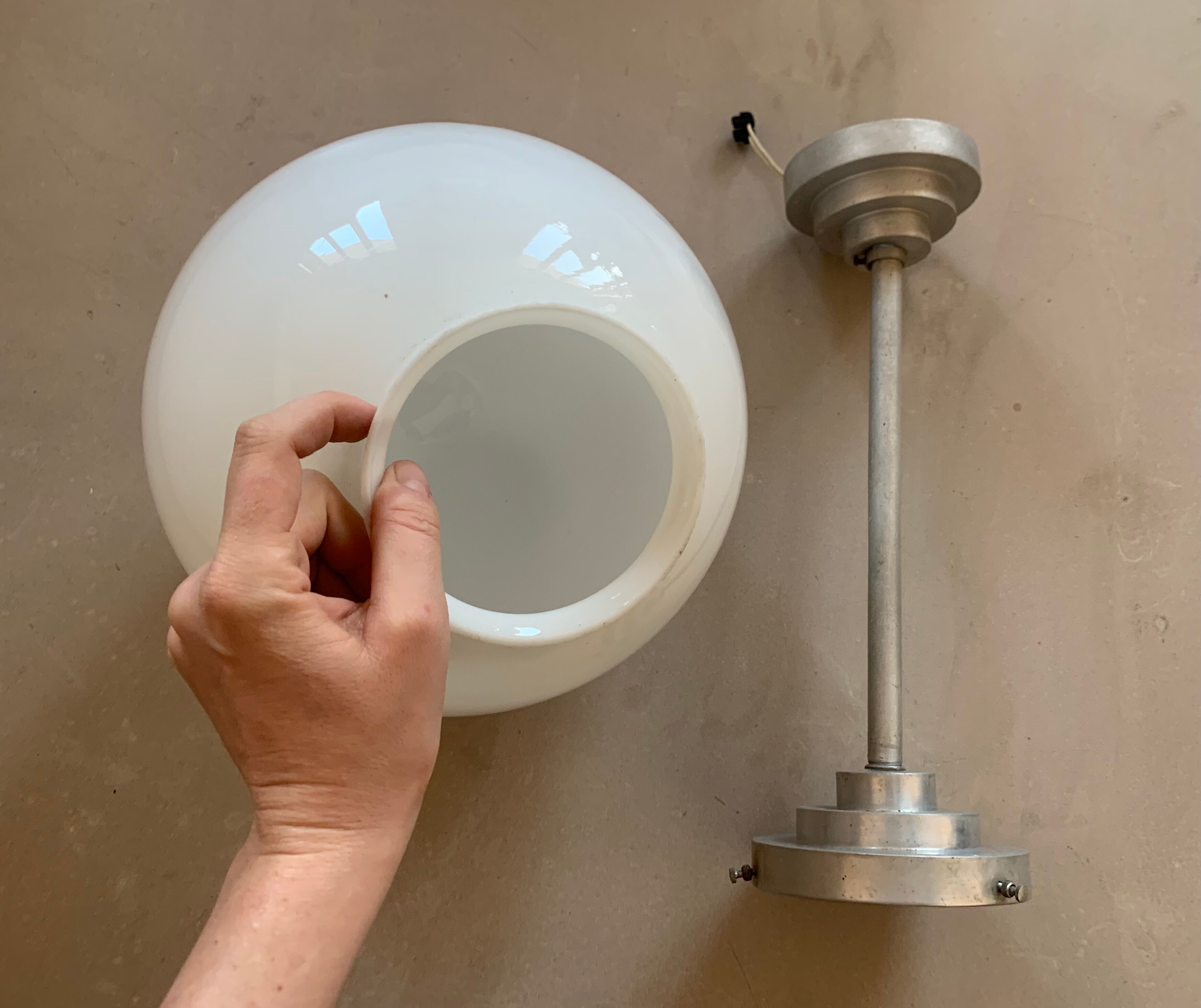 Old Art Deco pendant lamp