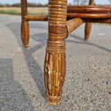 Woven rattan coffee table