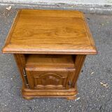Louis XIV solid oak bedside table 1900