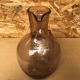 Old refresher pitcher biot glassware bubble blown glass