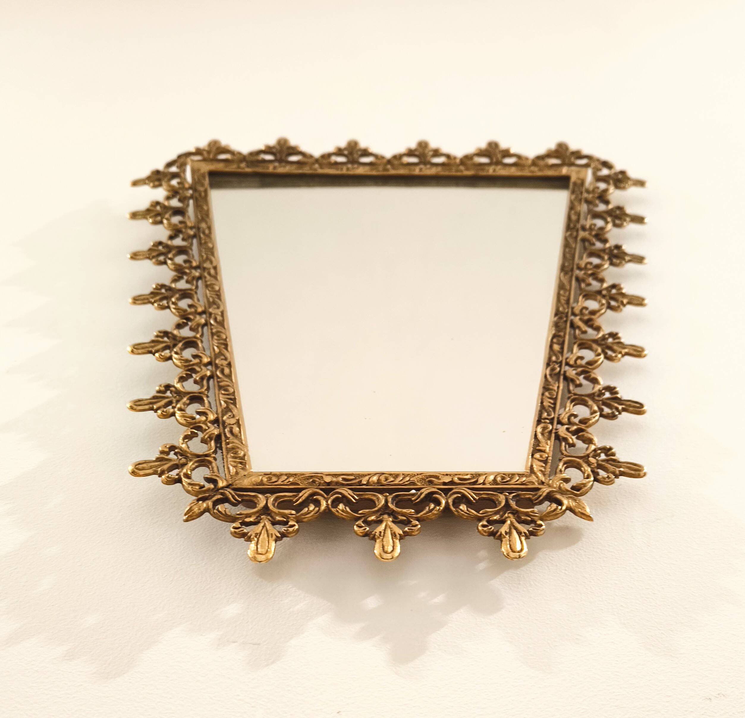 Vintage Italian rococo style mirror from the 50s