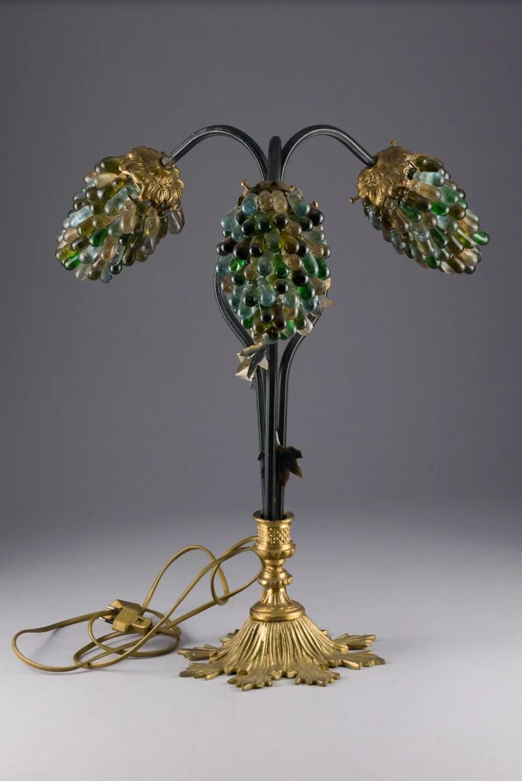 Large Murano Art Deco Lamp